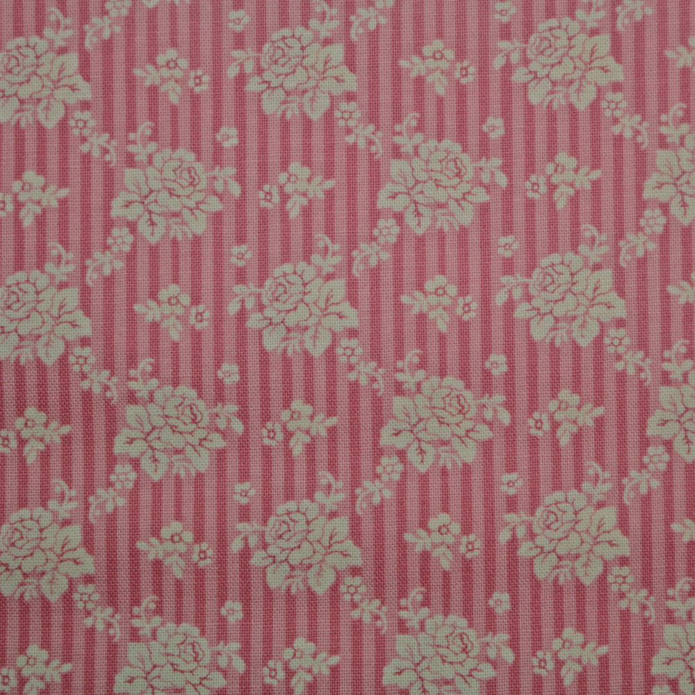 Baumwollstoff / Druckstoff Tilda Emily Pink Spring Diaries